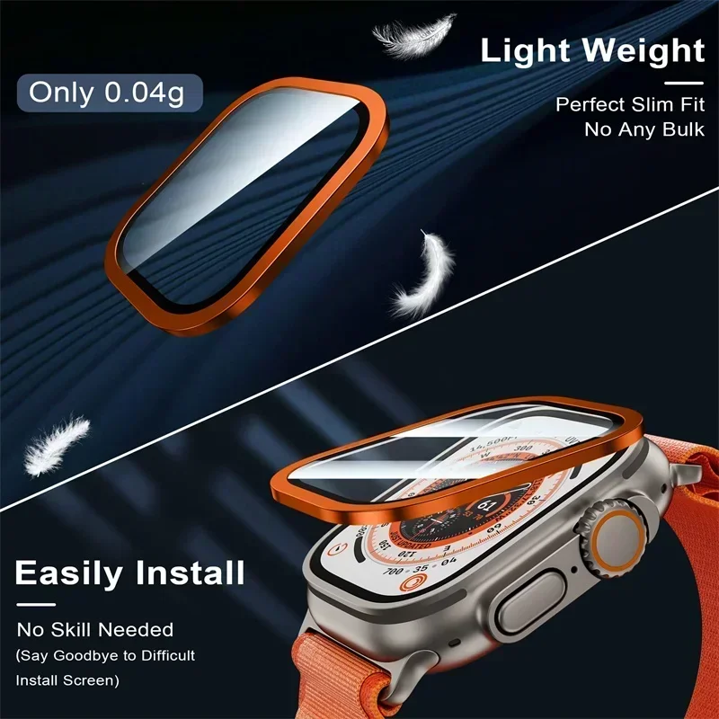 2PCS Titanium Metal Frame for  - Smartwatch Apple Watches For Men review and price