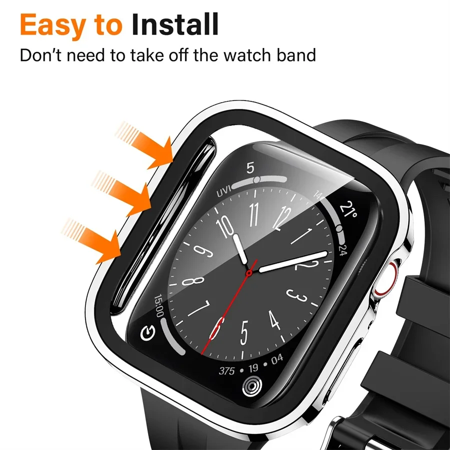 Glass+cover For Apple Watch ca - Smartwatch Watches For Girls review and price