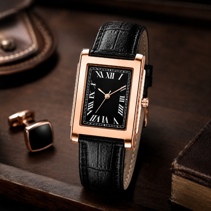 Classic Business Men Watch Squ - Watches Not Smartwatch review and price
