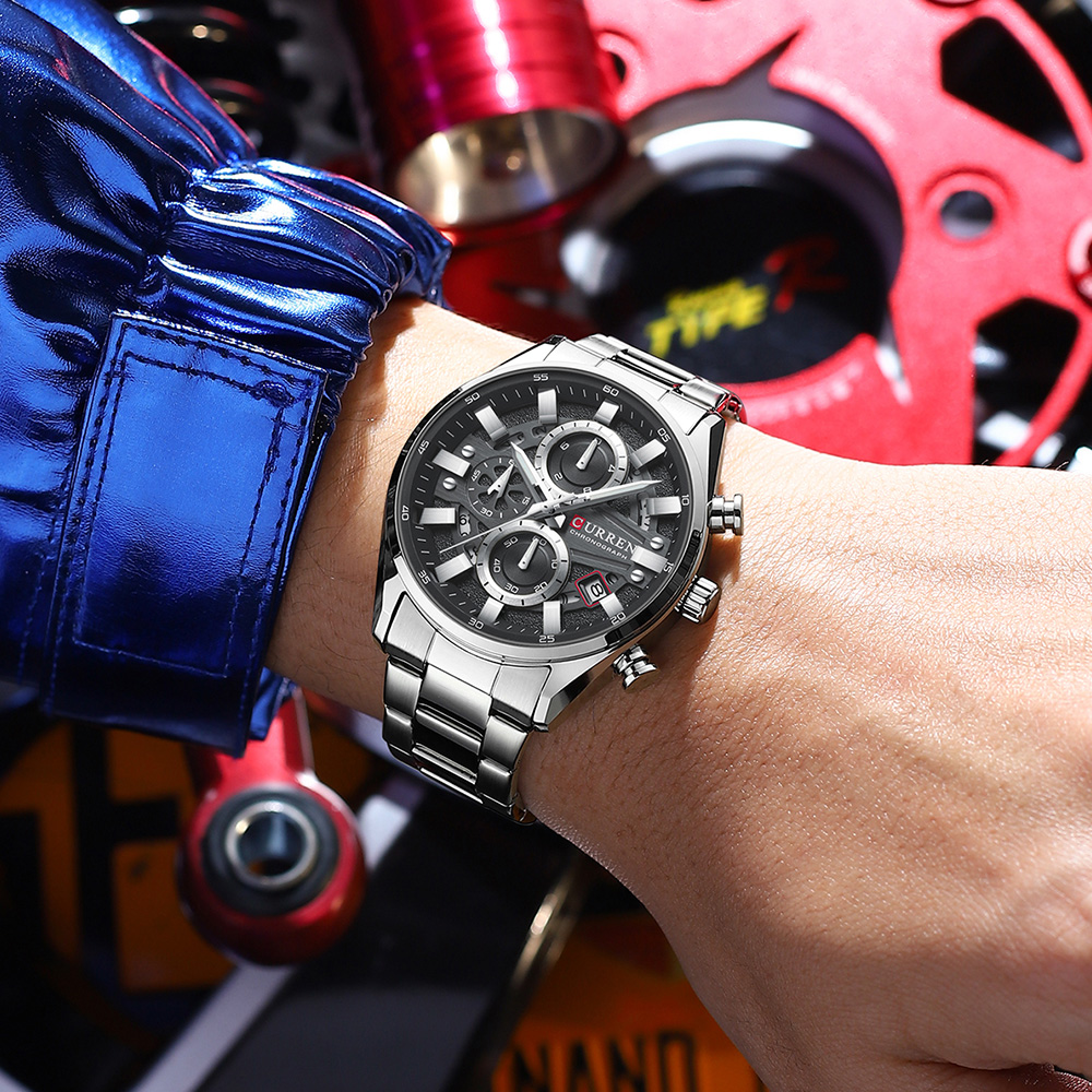 CURREN 8495 Men Watch Waterpro - Watches Not Smartwatch review and price