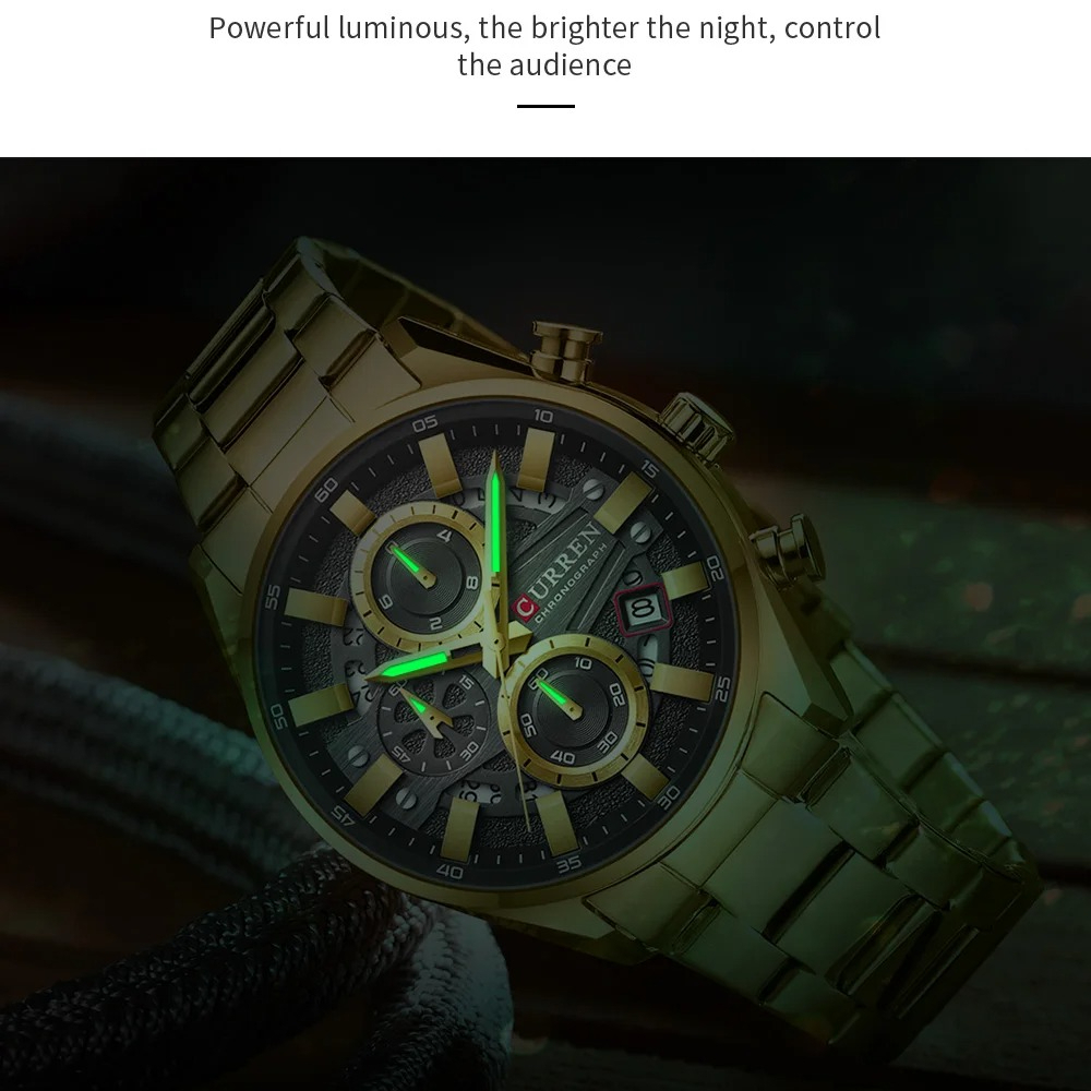 CURREN 8495 Men Watch Waterpro - Watches Not Smartwatch review and price
