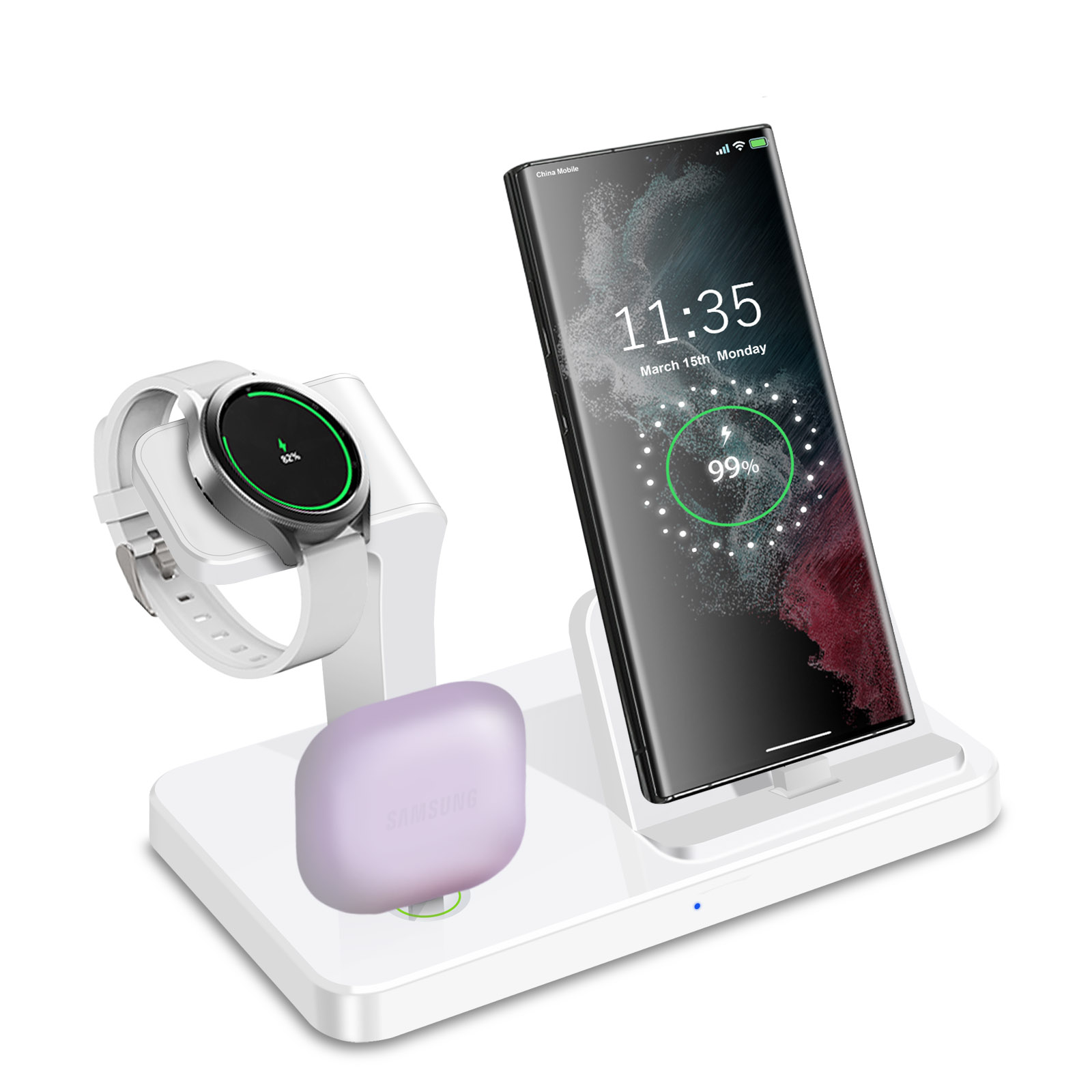 Desk 3 in 1 Type C Port Wirele - Watches Smartwatch Samsung review and price