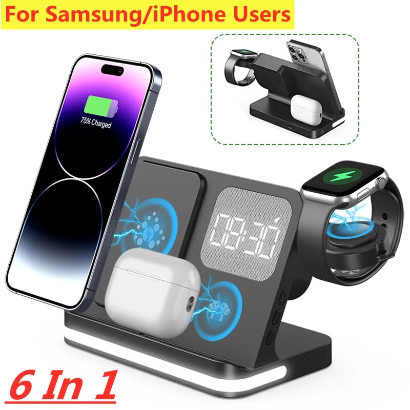 Wireless Charger Stand For iPh - Watches Smartwatch Samsung review and price