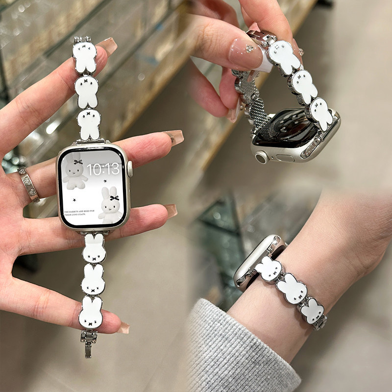 Miffy Rabbit Leather Watch Ban - Apple Watch Band review and price
