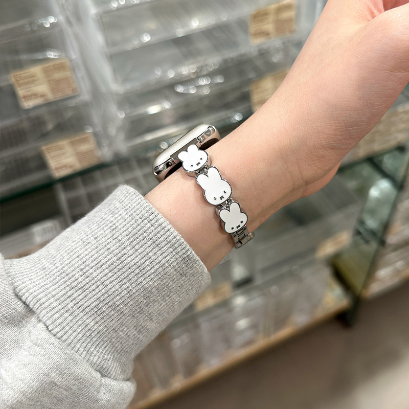 Miffy Rabbit Leather Watch Ban - Apple Watch Band review and price