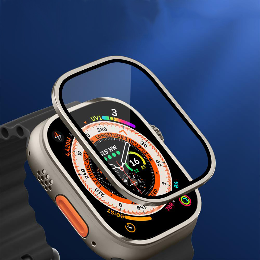 Metal Bumper+Tempered Glass Fo - Apple Watch Band review and price