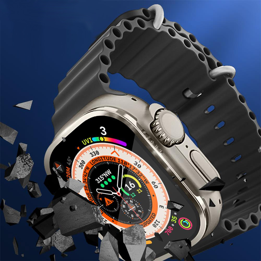 Metal Bumper+Tempered Glass Fo - Apple Watch Band review and price