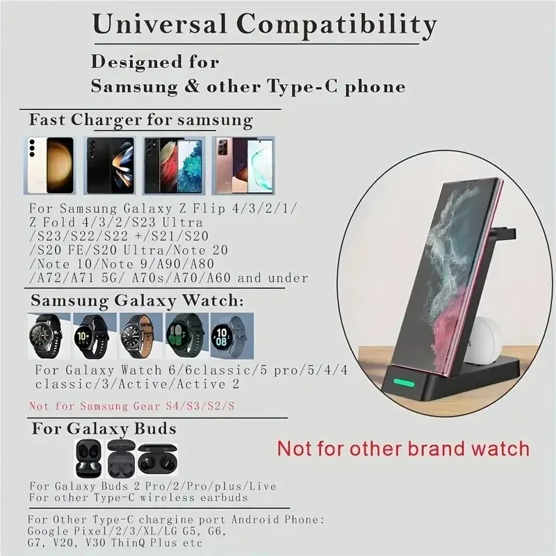 3 In 1 Charging Station for Sa - Watches Smartwatch Samsung review and price
