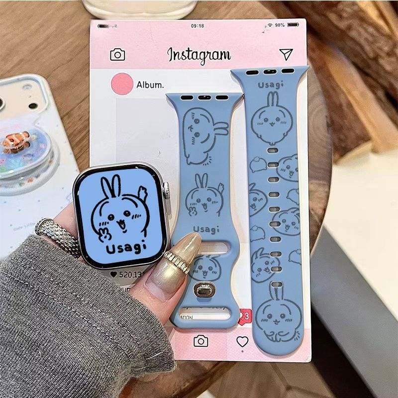 Anime Chiikawa Usagi Applicabl - Apple Watch Band review and price