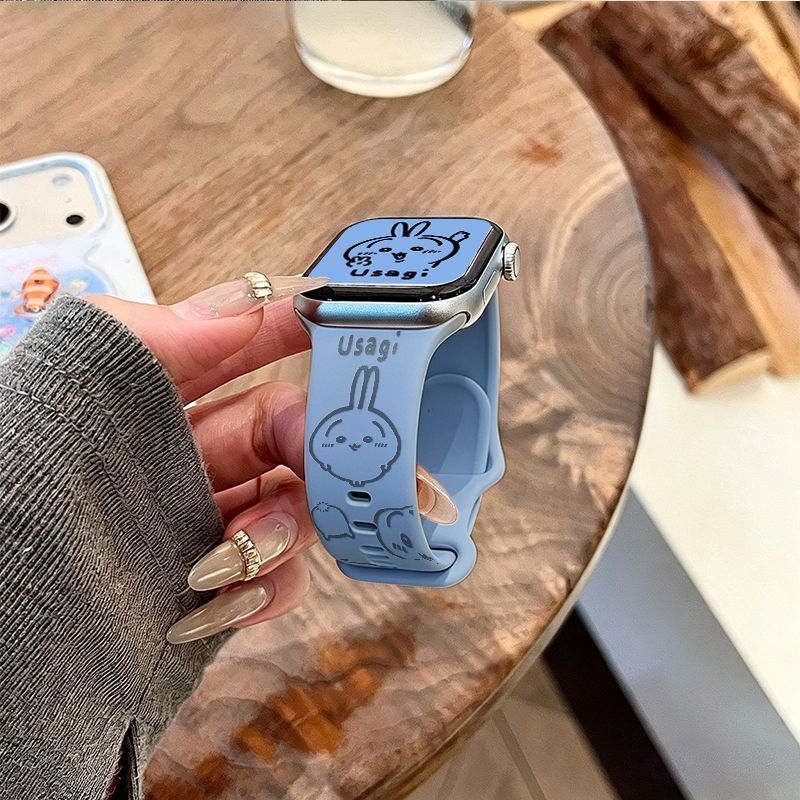 Anime Chiikawa Usagi Applicabl - Apple Watch Band review and price
