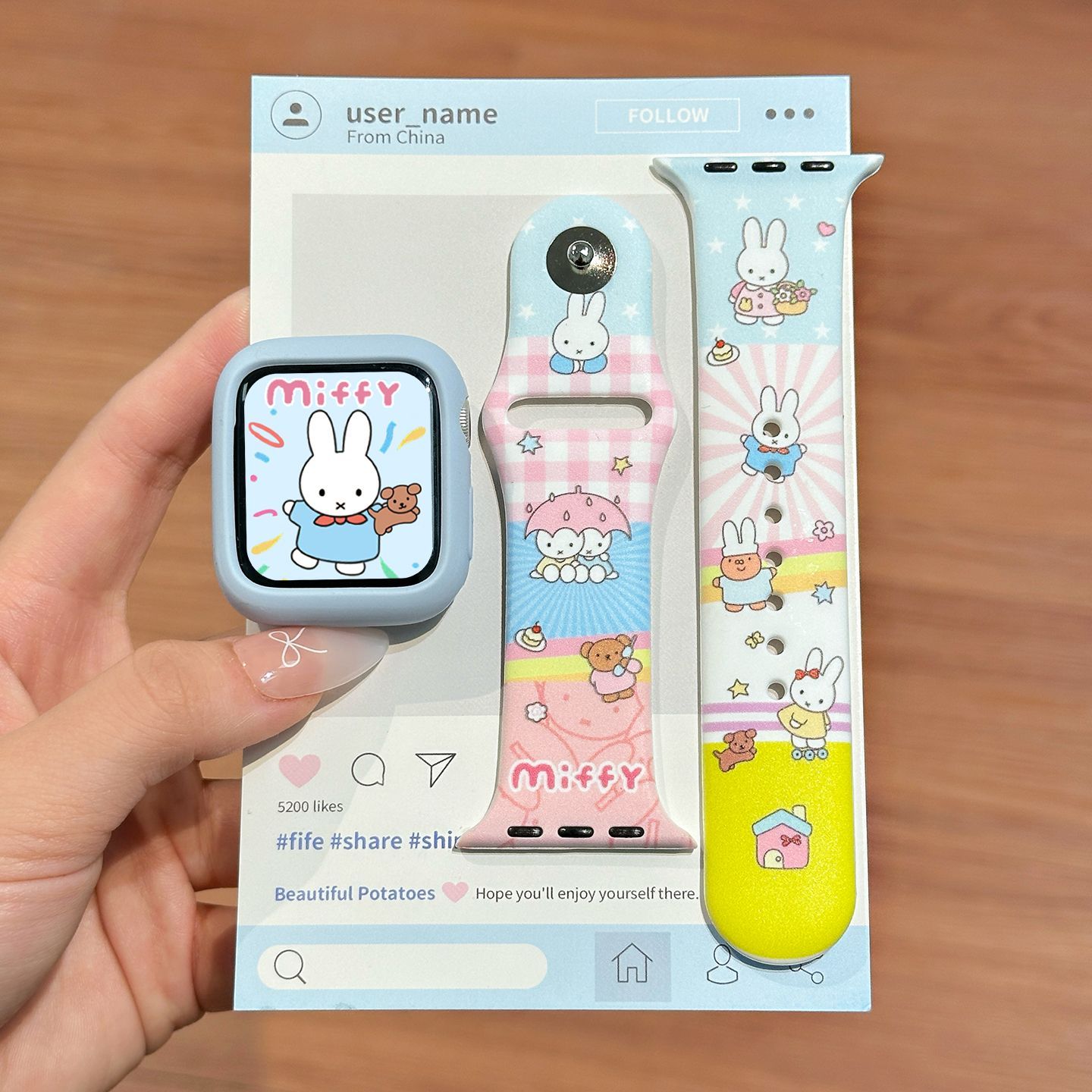 Dopamine Color Miffy Silicone  - Apple Watch Band review and price