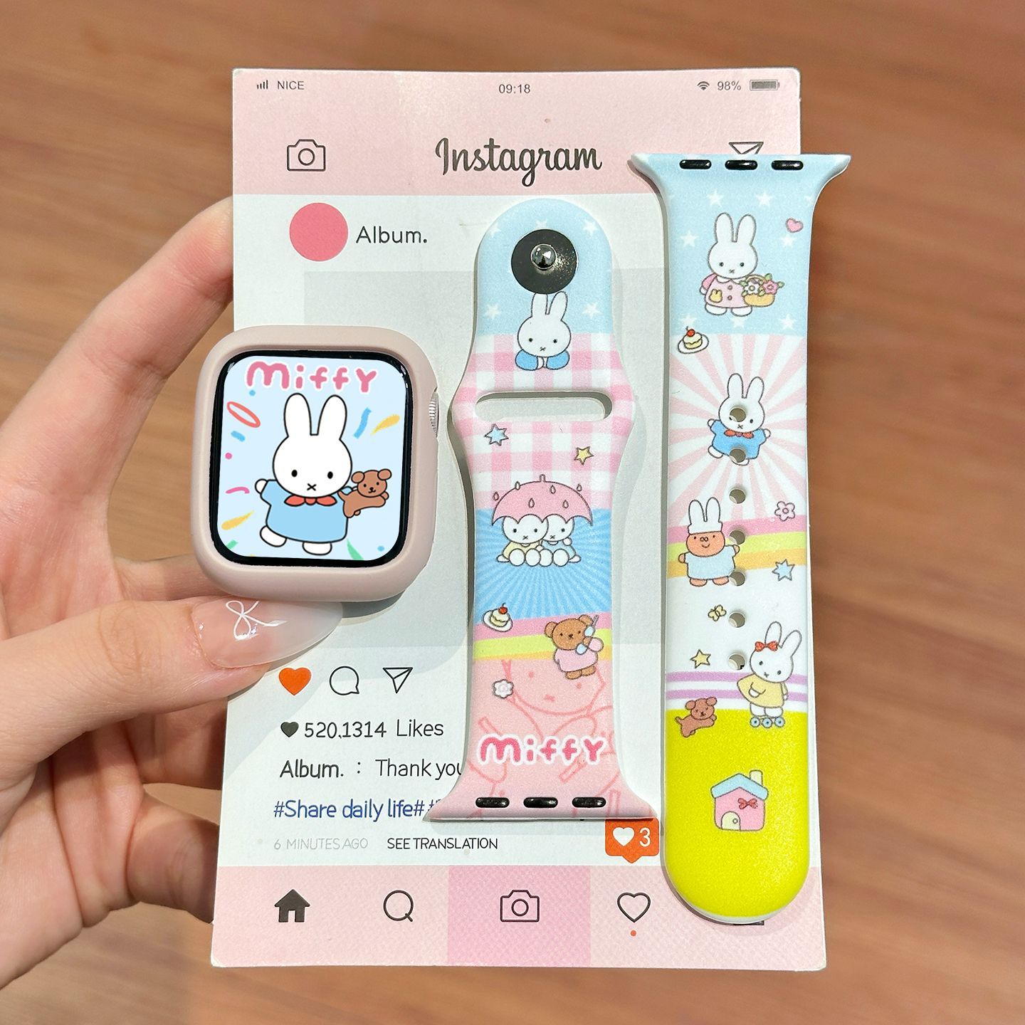 Dopamine Color Miffy Silicone  - Apple Watch Band review and price