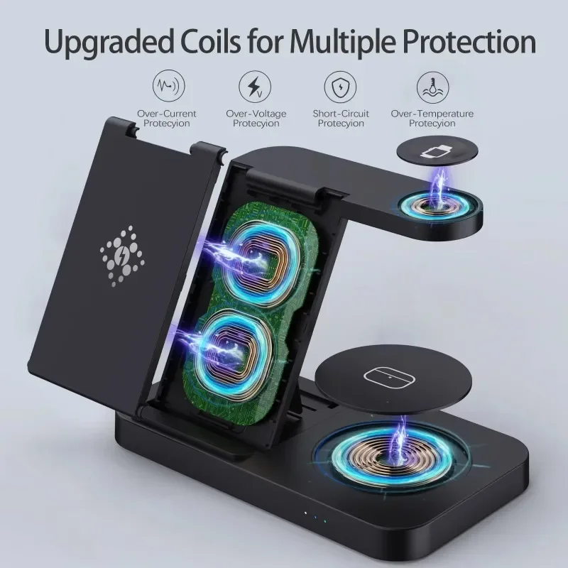 Travel 4 in 1 Wireless Charger - Watches Smartwatch Samsung review and price