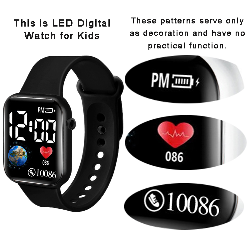 YIKAZE Kids Watches LED Digita - Smartwatch Watches For Girls review and price