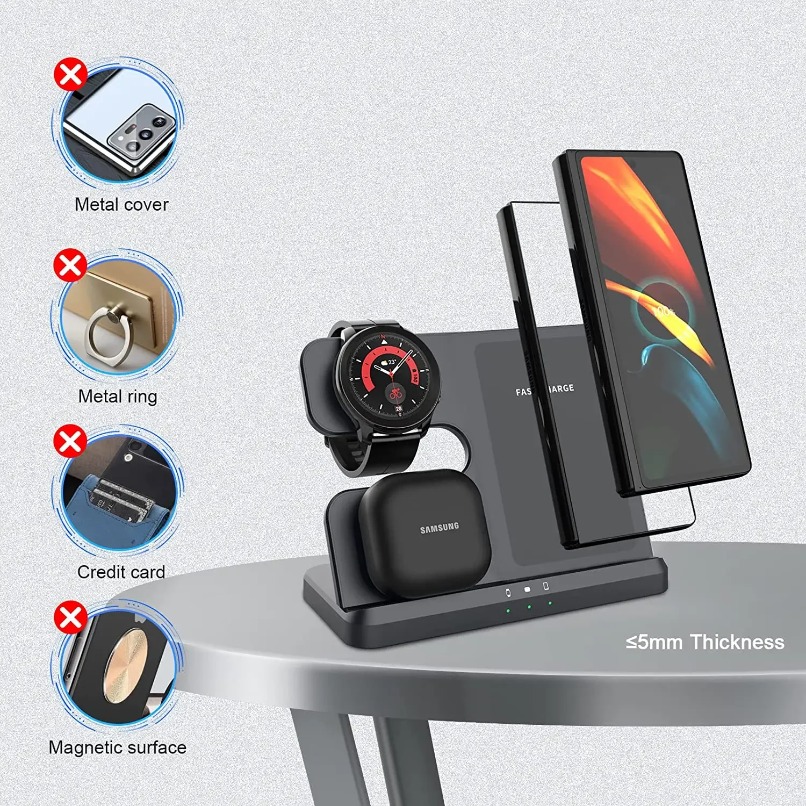 3 in 1 Fast Wireless Charger S - Watches Smartwatch Samsung review and price
