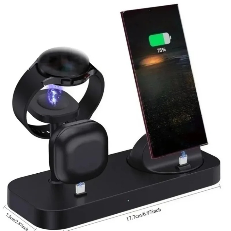 3 in 1 Wireless Charger Dual C - Watches Smartwatch Samsung review and price