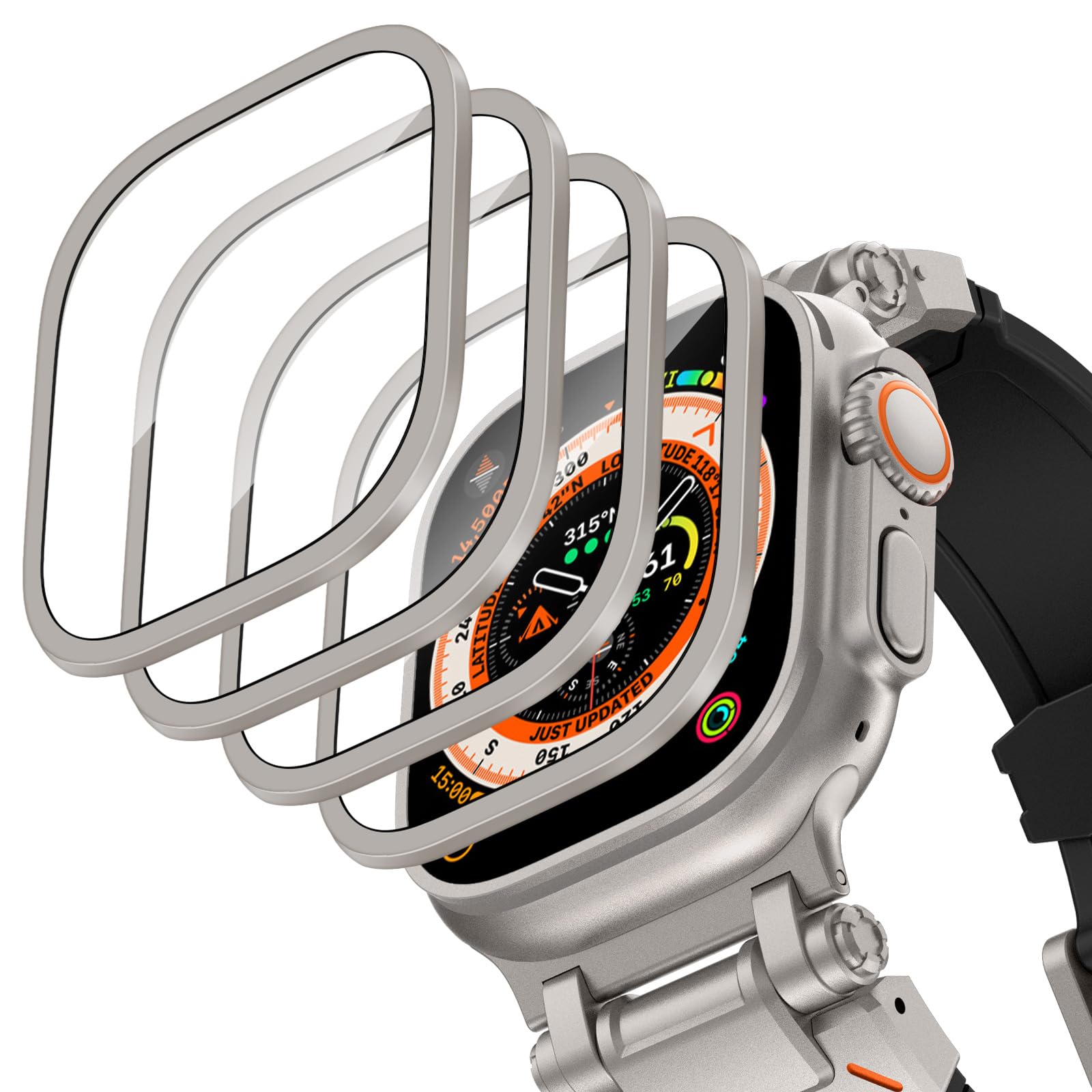 Aluminium Alloy Case+Tempered  - Apple Watch Band review and price