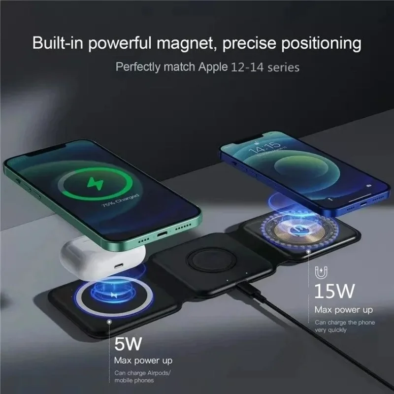 3 in 1 Portable Magnetic Wirel - Watches Smartwatch Samsung review and price