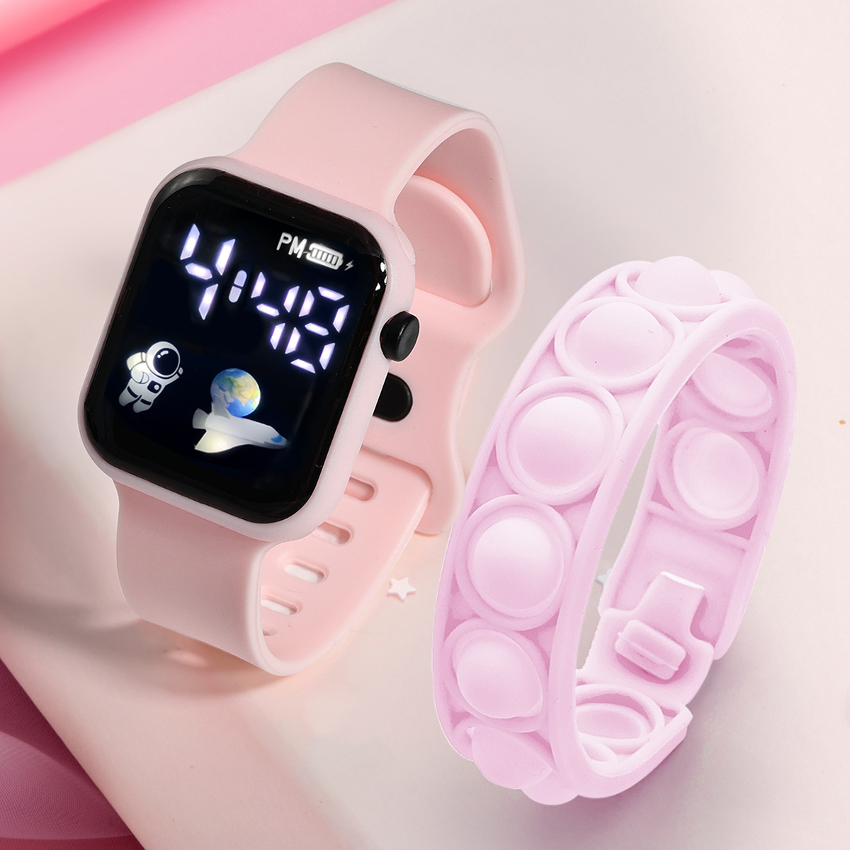 2PCS Children's Smart Watch Br - Smartwatch Watches For Girls review and price